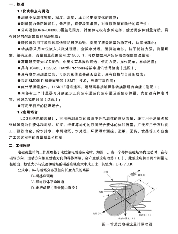 电磁流量计型号TEC-C-610(图2)